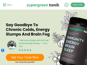 'supergreentonik.com' screenshot
