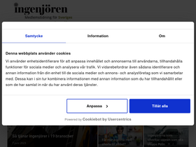 'ingenjoren.se' screenshot