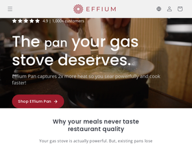 Effium homepage screenshot