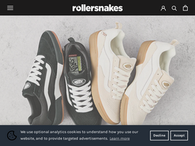 'rollersnakes.co.uk' screenshot