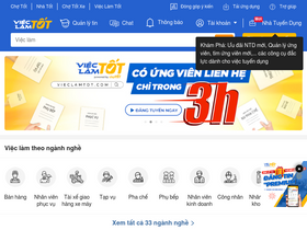 'vieclamtot.com' screenshot