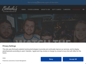 'belushis.com' screenshot