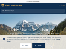 'rockymountaineer.com' screenshot