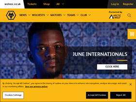 'wolves.co.uk' screenshot