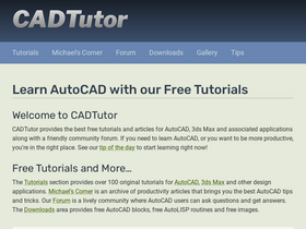 'cadtutor.net' screenshot