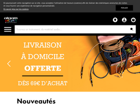 'algam-webstore.fr' screenshot