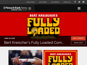 'pinnaclebankarena.com' screenshot