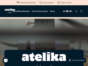 atelika homepage screenshot