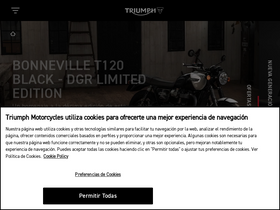 'triumphmotorcycles.es' screenshot