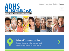 'adhs-deutschland.de' screenshot