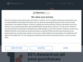 'reductionsprivees.com' screenshot