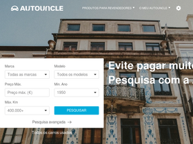 'autouncle.pt' screenshot