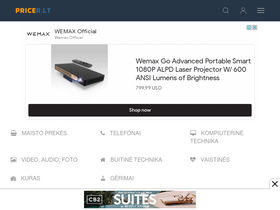 'pricer.lt' screenshot