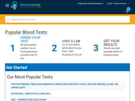 'discountedlabs.com' screenshot