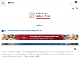 'nauka.gov.pl' screenshot