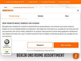 'wear2work.nl' screenshot