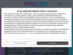 'unilife.hu' screenshot