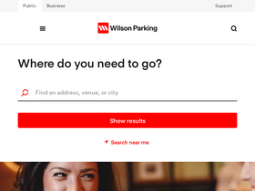 'wilsonparking.com.au' screenshot