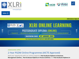 'pgedhrm.xlri.ac.in' screenshot