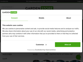 'gardenstore.se' screenshot