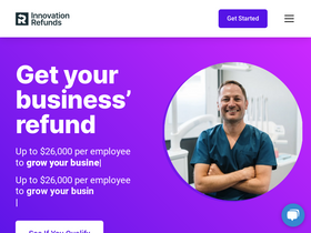 'innovationrefunds.com' screenshot