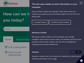 'sutton.gov.uk' screenshot