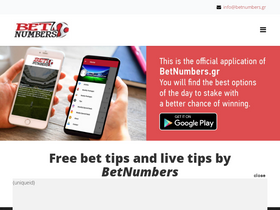 'betnumbers.gr' screenshot