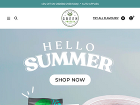 Greenprotein website screenshot
