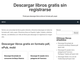 'descargarlibrosgratissinregistrarse.com' screenshot