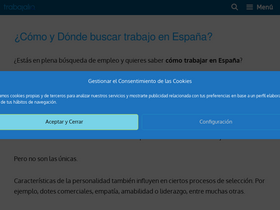 'trabajalia.com' screenshot