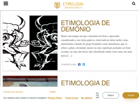 'etimologia.com.br' screenshot