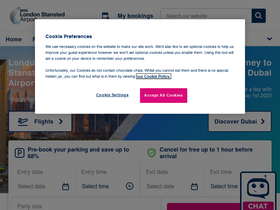 'stanstedairport.com' screenshot