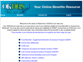 'okdhslive.org' screenshot