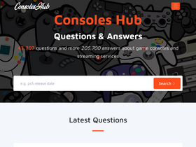 'consoleshub.com' screenshot