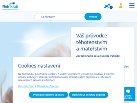 'nutriklub.cz' screenshot