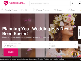 'weddinghero.ca' screenshot