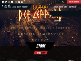 'defleppard.com' screenshot