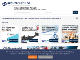 'rechtecheck.de' screenshot