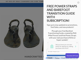 'shammasandals.com' screenshot