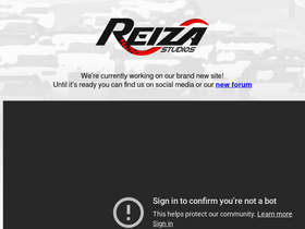 'reizastudios.com' screenshot