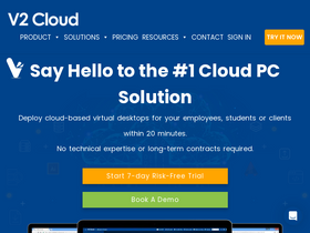 'v2cloud.com' screenshot