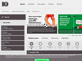 '10bet.co.uk' screenshot