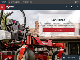 'exmark.com' screenshot