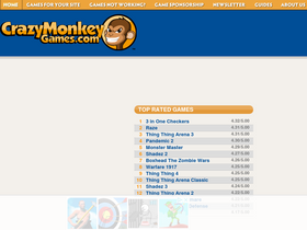 'crazymonkeygames.com' screenshot