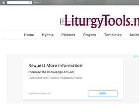 'liturgytools.net' screenshot