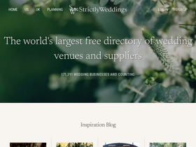 'strictlyweddings.com' screenshot