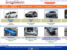 'scegliauto.com' screenshot