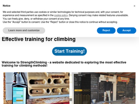 'strengthclimbing.com' screenshot