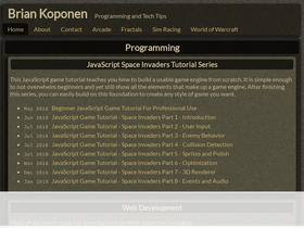 'briankoponen.com' screenshot