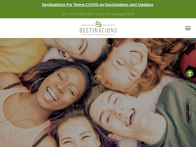 'destinationsforteens.com' screenshot